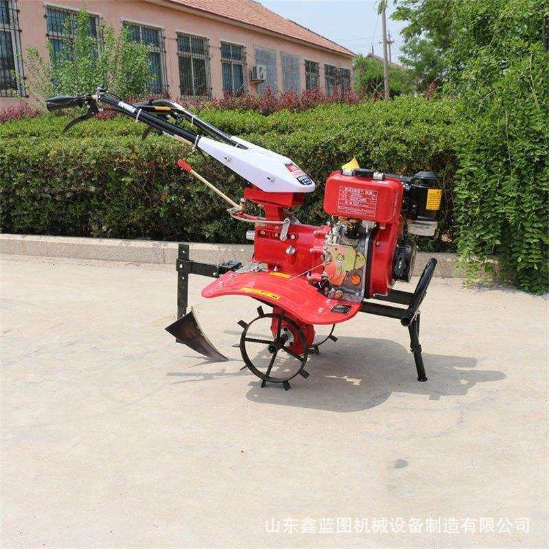 Diesel direct-connected two-wheel drive farmland tillage micro-tillage electromechanical start plow cultivator engine hood lighting