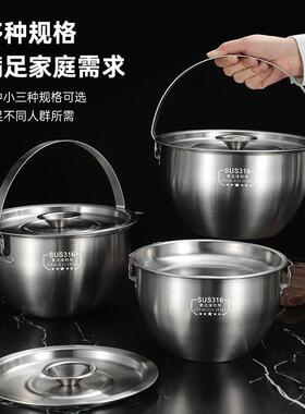 不锈钢带盖装猪油罐耐高温油罐家用厨房荤油罐容器储油罐子密封罐