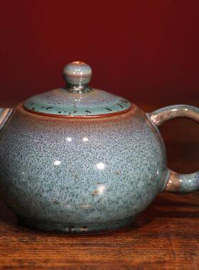 禹州神垕钧瓷手工茶壶特价茶具陶瓷轻奢高档泡茶壶功夫茶具西施壶