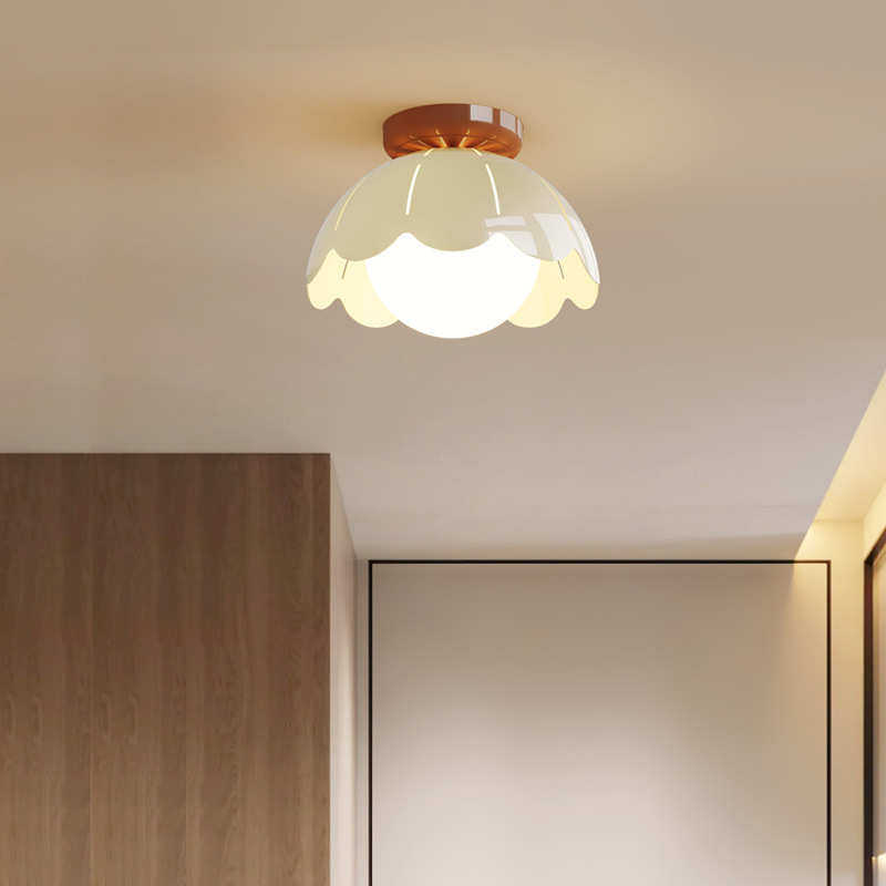 2025年新款蛋壳中古风卧室灯小吊灯小吸顶奶油风高级感玄关过道灯,淘宝优惠券,粉丝福利购,淘宝优惠卷