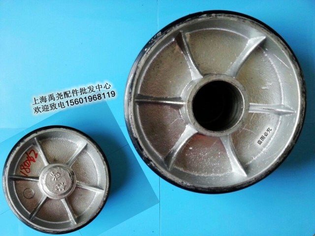 奥津液压车大轮180*62/65mm 奥坤手动搬运叉车铁芯聚氨酯轮子直销 - 图2