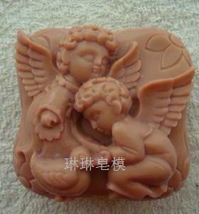 食品级古交模具 手工皂模具  香皂模具 硅胶皂模 小天使皂模zx262