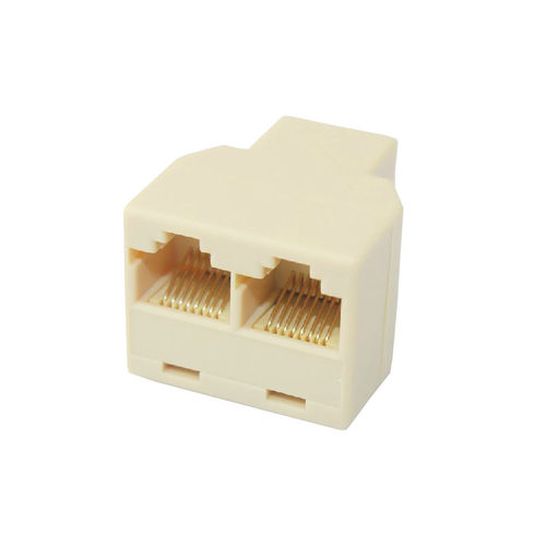 RJ45网络三通头 网线一分二连接器 1分2网线转接头 转接器分线头 - 图0