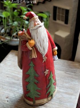 样品美式乡村风圣诞老人家居装饰