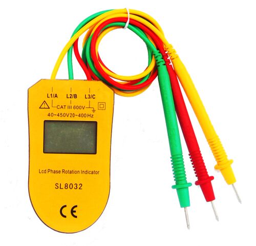 新款LCD数显相序表 三相交流相位计 380V相序指示 LED相序测试仪 - 图1