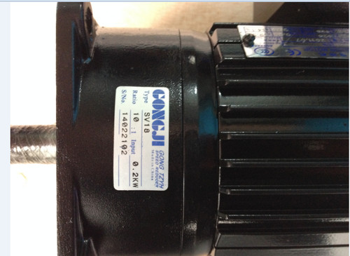 GONGJI减速马达 P/N M3A402 0.18KW SV18  10:1比 齿轮电机 - 图2