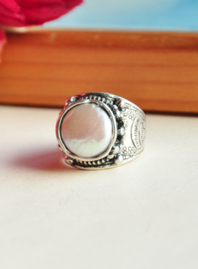 美国复古做旧风天然淡水大珍珠