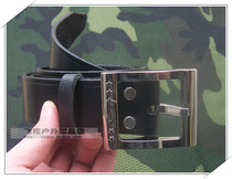 Jun Eagle 3521 Zhengzong Pilot Yellow Niu leather belt black cow leather belt metal head