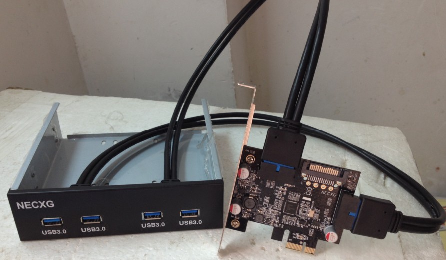 PCI-E轉USB3.0擴充套件卡PCIE轉20/19PIN第三代NEC主控自恢復防護包郵