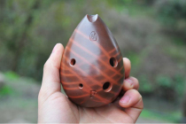 (Seven Stars) (Shunfeng) Water drop type smoked 6-hole hoon (6-hole Tao flute finger method)