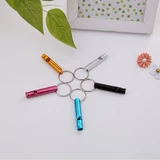 Универсальный портативный дорожный свисток, металлический спасательный жилет, брелок с ключом, алюминиевый сплав