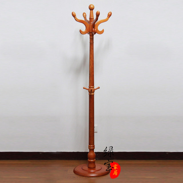 Solid wood coat rack floor-standing bedroom indoor clothes rack
