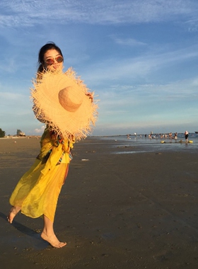 帽子女夏遮阳帽防晒帽沙滩帽女