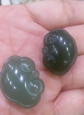 挂件饰品和田玉贺岁如意项坠