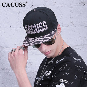 cacuss 鸭舌帽子男夏天韩版豹纹时尚休闲百搭嘻哈帽子户外平沿帽