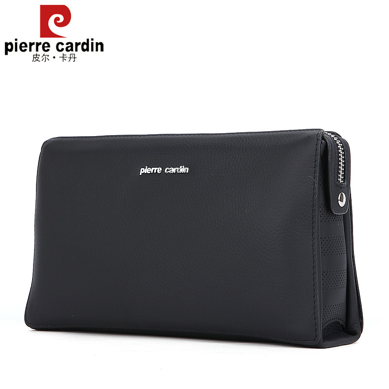 皮尔卡丹真皮手拿包男款大容量男包 酷正服饰男士包袋