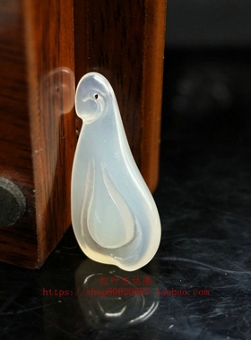 天然玛瑙玉兰花挂件时尚吊坠