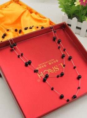 长款韩国时尚风配饰珍珠项链包邮