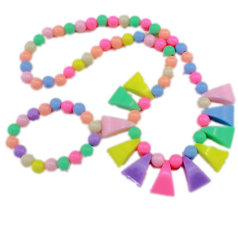 天天特价新款韩版儿童女童项链手链套装配饰学