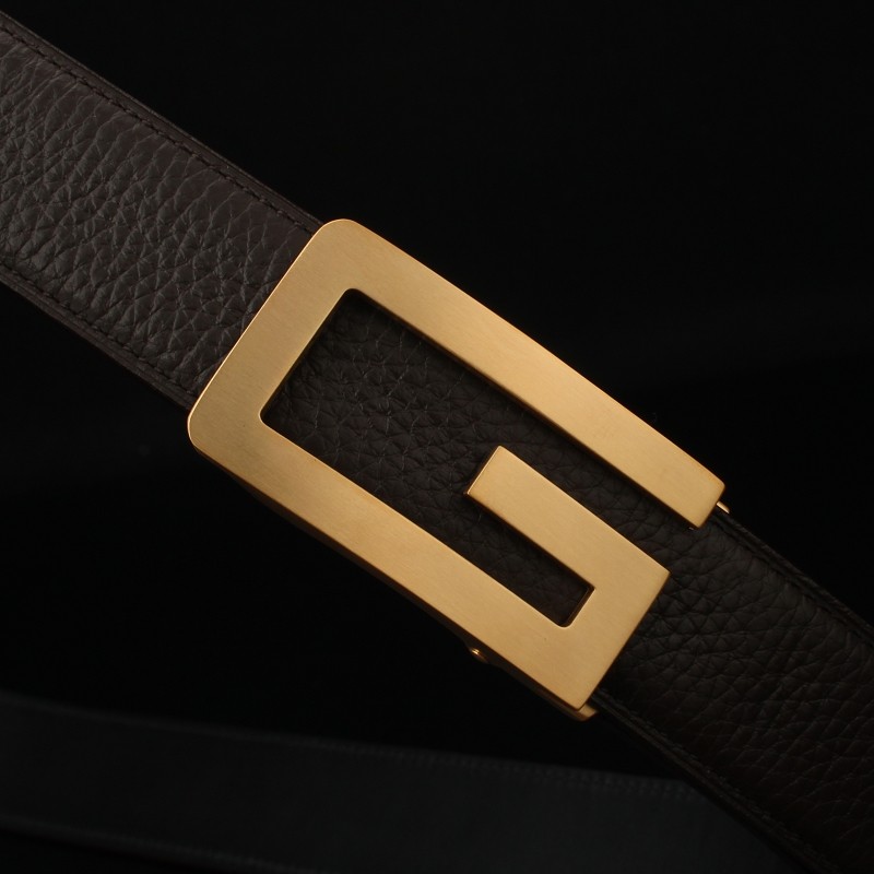 防过敏百搭字母不锈钢自动扣 真皮腰带 商务裤带青年皮带男士3.5,淘宝优惠券,粉丝福利购,淘宝优惠卷
