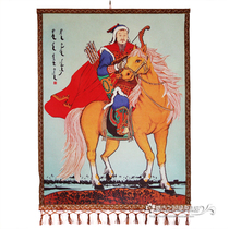 Inner Mongolia Felt Painting Mongolian Specialty Handicraft colorful into Giath Sweat riding portraits handmade with felt paintings