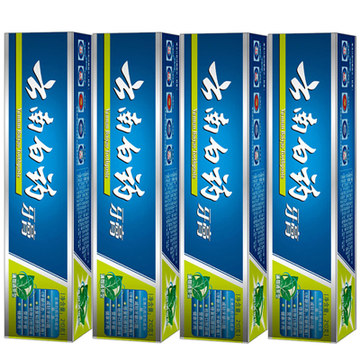 【正品包郵】雲南白藥牙膏薄荷香型210g克x4支 呵護牙齦口氣清新