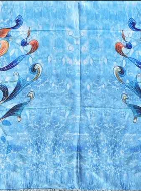 围巾女桑蚕丝敦煌壁画双飞天包邮