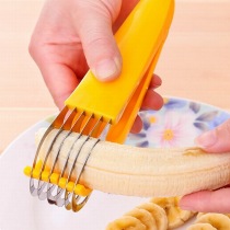 Stainless Steel Banana Slicer Cut Sausage Fire Leg Bowel Slices Small Cutter Cut Fire Leg Sausage Sausage Cucumbers