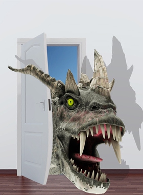 壁纸立体涂鸦汉堡墙画设计定制