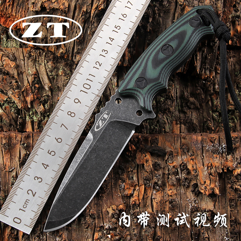 ZT零誤差高硬度軍刀隨身防身荒野求生摺疊刀野外小刀蝴蝶訓練刀具