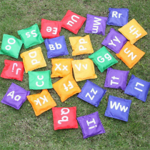 Kindergarten children throwing lost sandbags Games geometric letters Throwing Sandbags Outdoor Toys Sensation Training