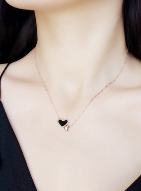 心连心甜美项链钛钢百搭