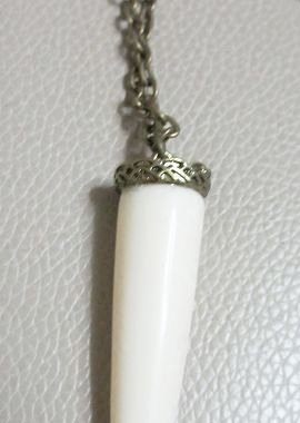 民族风夸张做旧仿象牙项链耳环