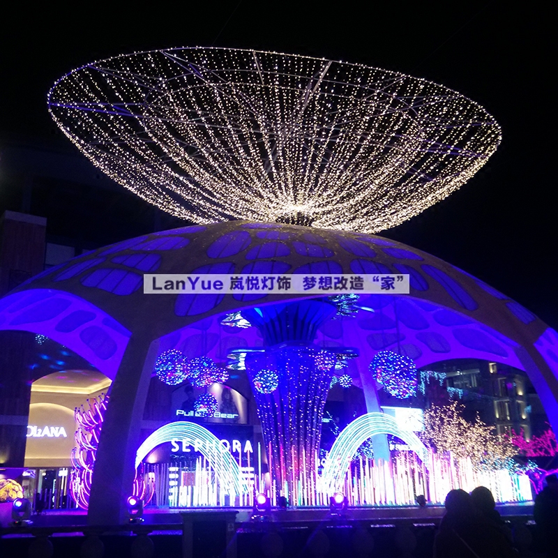 led彩灯闪灯灯串满天星装饰灯户外防水小灯串工程亮化灯光节彩灯_虎窝淘