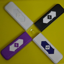 usb pan heating wire electronic cigarette lighter straight plug in USB charging with fire windproof five colors can be brought with ash machine