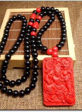 齐天大圣项链豁达客朱砂玉佩男女