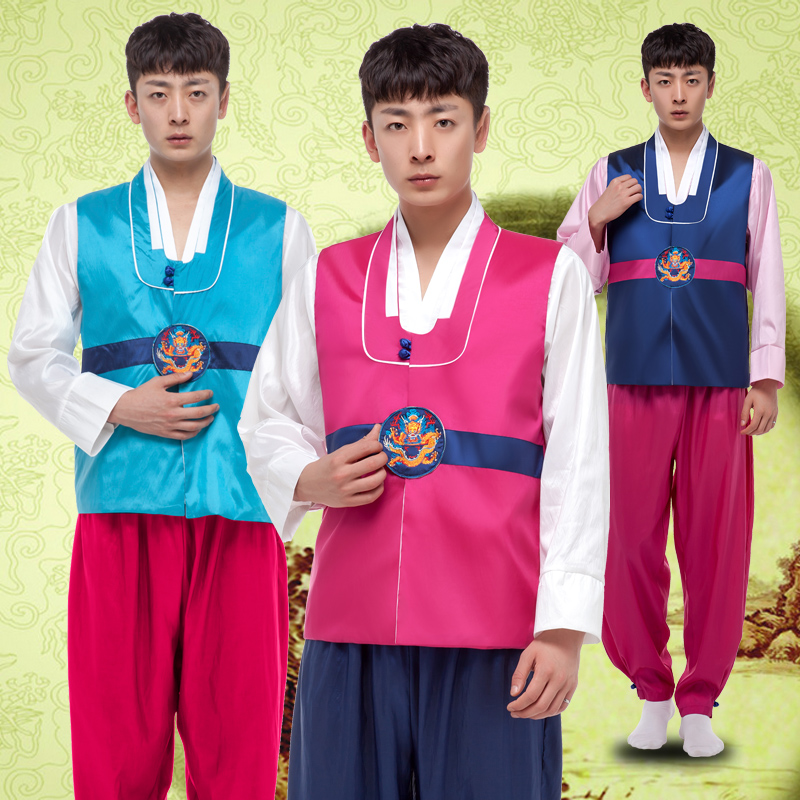 10521円 高価値セリー メンズ 韓国民族衣装 韓服 男性 化舞会派装扮 フリーサイズ ブルーブラック