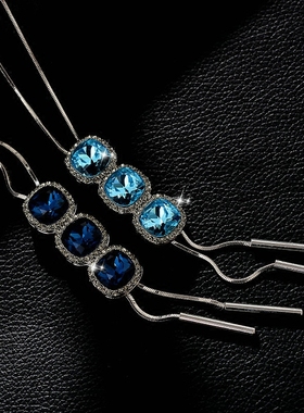 毛衣链长款女个性百搭人造水晶