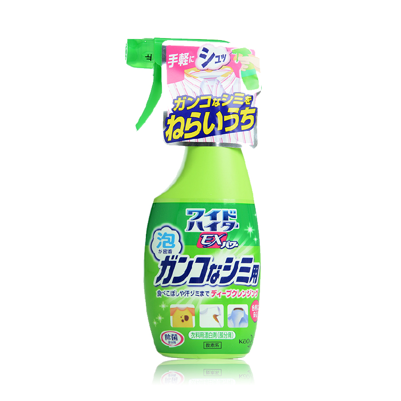 日本花王KAO酵素重點洗衣液彩漂噴劑300ml分解頑固汙漬