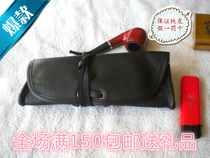 Custom Sheepskin Smoke Bucket Bag Handmade Genuine Leather Glasses Bag Mobile Phone Bag Dry Cigarette Packet Tobacco special price full
