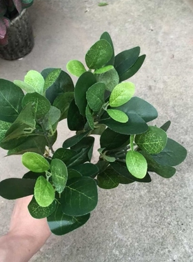 禹涵 5叉绿网叶仿真网纹叶仿真花装饰假花仿真假花仿真花摆设餐桌