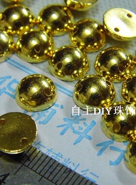 半圆双孔枪黑14mm面手金色