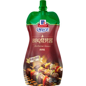 味好美BBQ烧烤酱挤挤装特有蜂蜜与烟熏230g*1袋风味酱料调料