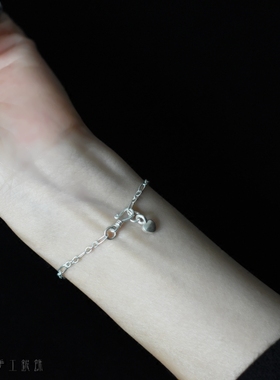 妖家手工银纯银细手链脚链可做