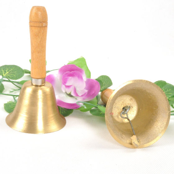 Rattle, school bell, small bell, school bell, copper rattle instrument