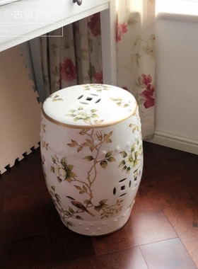 手绘陶瓷门厅换鞋凳