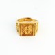 Vietnamese sand gold 24k long lasting euro coin ring