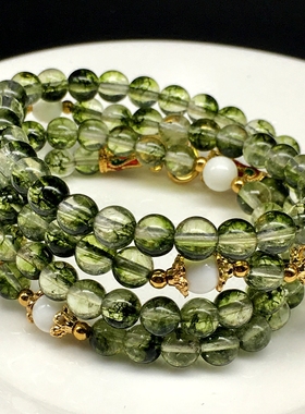 泰国绿幽灵水晶佛牌链子