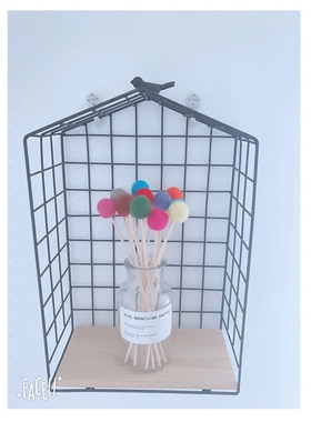 ins风无火毛球藤条挥发棒摆件