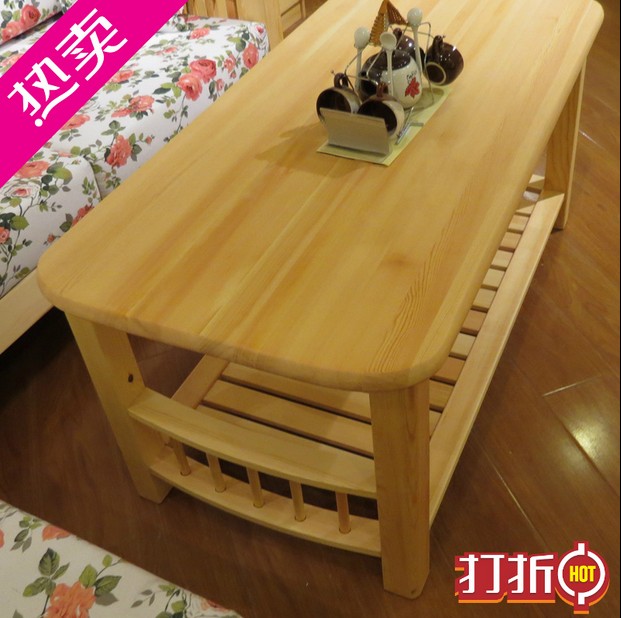 江浙滬包郵 特價 純實木茶几松木茶几功夫茶桌簡約茶几客廳小茶几